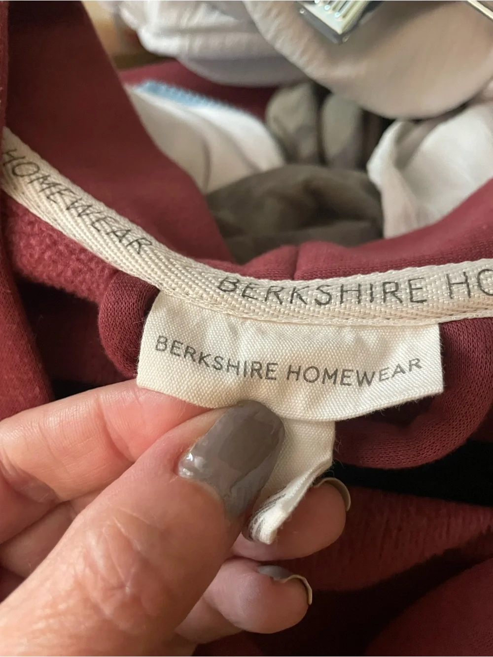 BlakShire Homewear Burgundy Oversized Lounge Set XS Two Piece Sweatsuit
